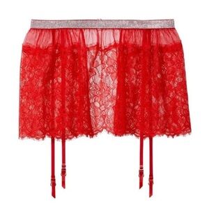 Victoria’s Secret NWT Very Sexy Bling shine garter belt  skirt XS/S lingerie